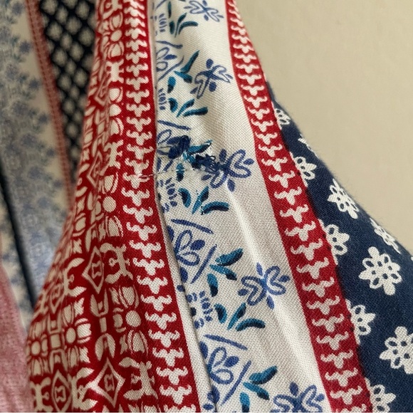 New Direction woman’s Red, white, and blue Blouse 2X peasant casual gma core - Picture 6 of 9